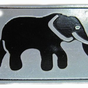 The Pewter Elephant Car Tag