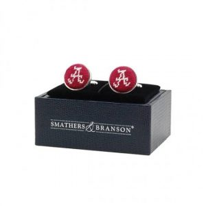 Smathers & Branson Script "A" Needlepoint Cufflinks