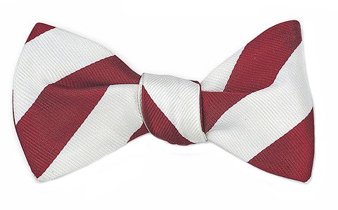 The Bar Stripe Bow Tie