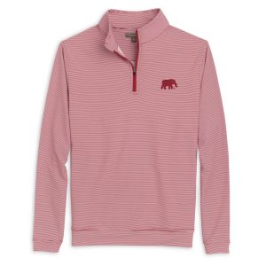 Peter Millar Crimson Mini Stripe Elephant Perth Pullover