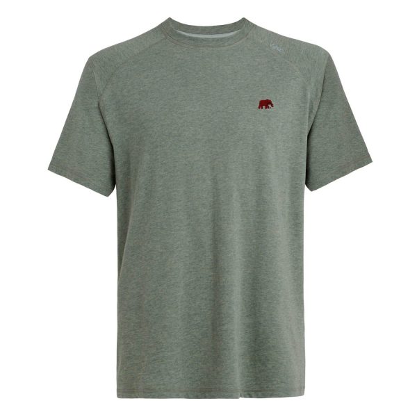 TASC Kelp Heathered Carrollton Performance Elephant T-Shirt
