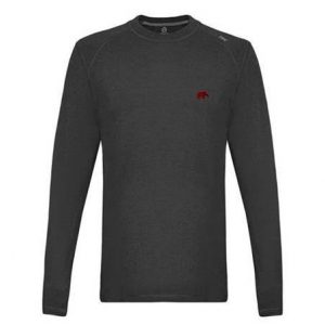 TASC Charcoal Heathered Carrollton Performance Elephant Long Sleeve T-Shirt