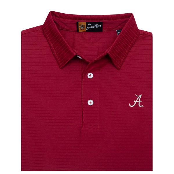 Locker Room Crimson Dri-Way Textured Script "A" Knit