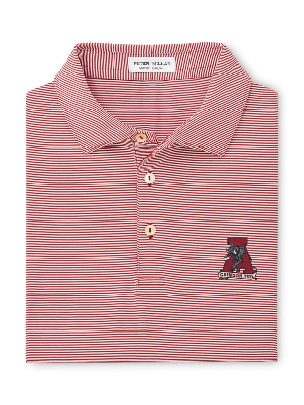 Peter Millar Crimson Jubilee Stripe Vault "A" Knit