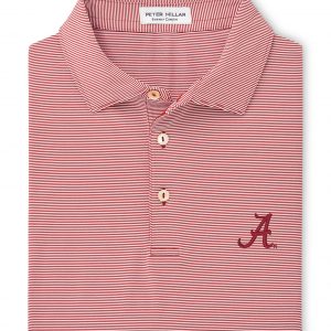 Peter Millar Crimson Jubilee Stripe Script "A" Knit