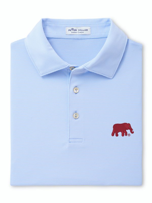 Peter Millar Light Blue Jubilee Stripe Elephant Knit