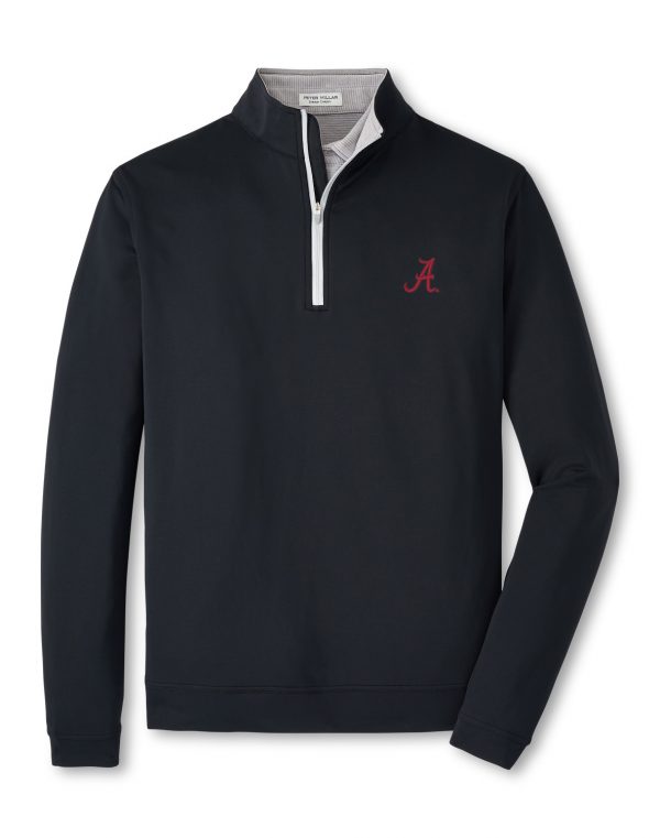 Peter Millar Black Script “A” Perth Pullover
