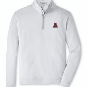 Peter Millar Light Grey Vault "A" Perth Pullover