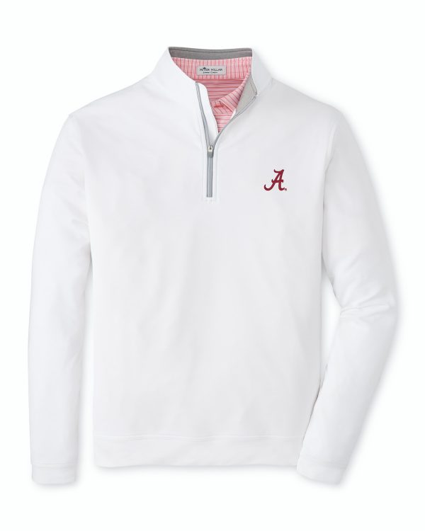 Peter Millar White Script “A” Perth Pullover