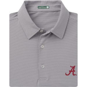 GenTeal Charcoal Pinstripe Script "A" Knit