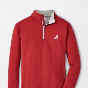 Peter Millar NEW Crimson Script "A" Perth Pullover