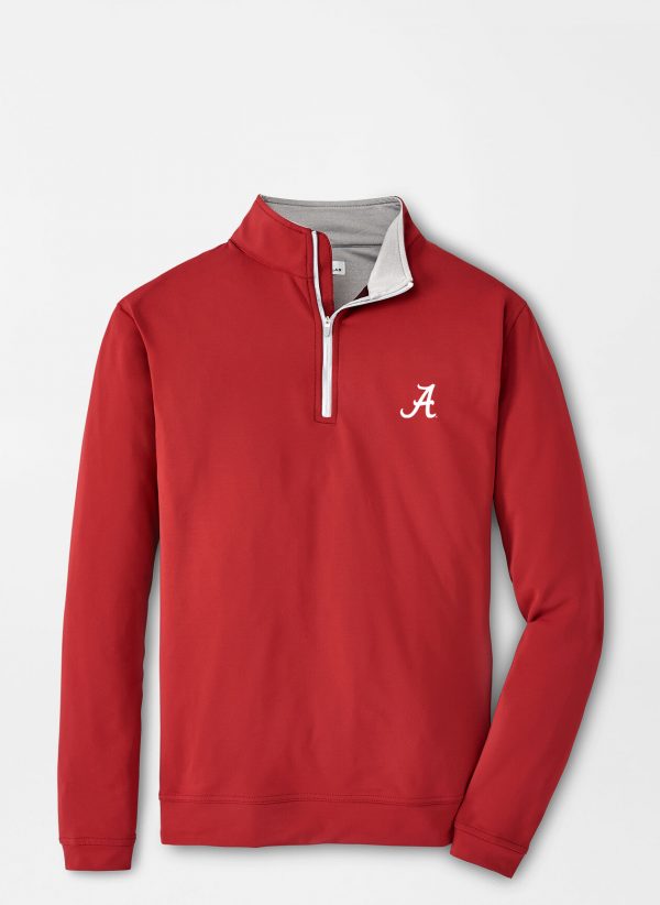 Peter Millar NEW Crimson Script "A" Perth Pullover