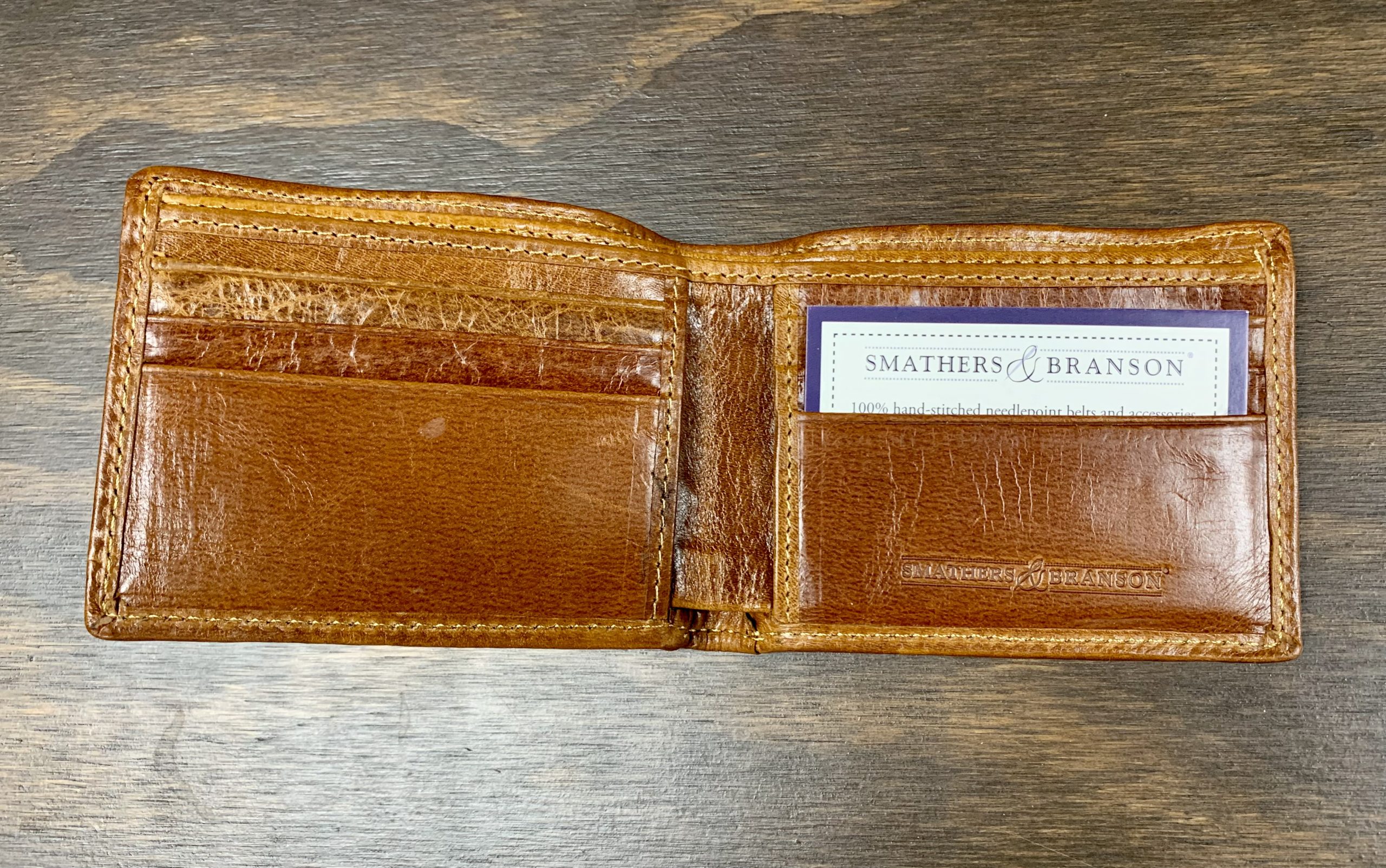 Smathers & Branson Bitcoin Needlepoint Bi-Fold Wallet