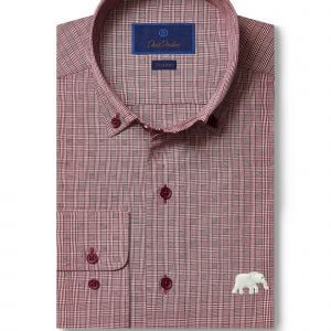 David Donahue Wine Glenplaid Elephant Sportshirt