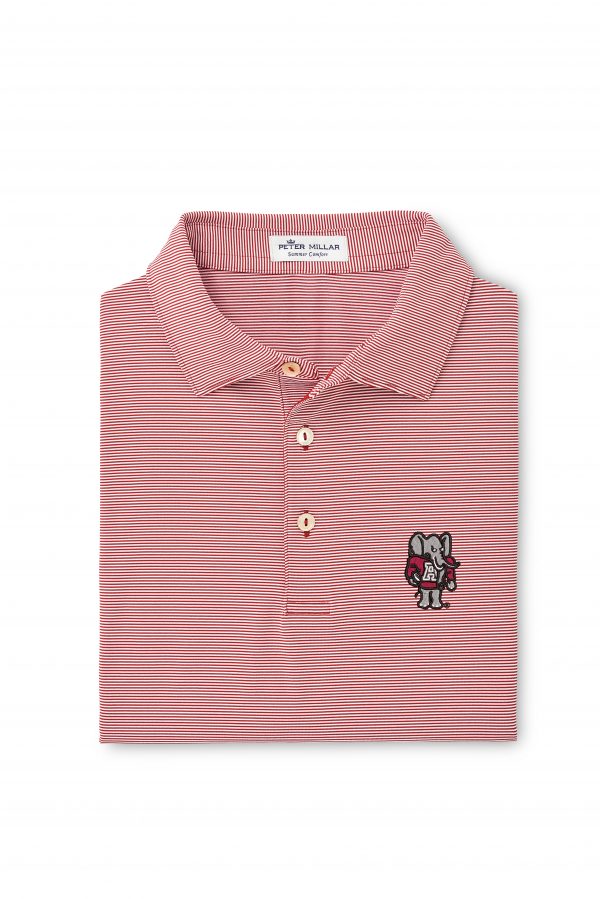 Peter Millar Crimson Jubilee Stripe Standing Elephant Knit