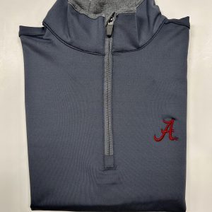 Charcoal Script "A" Performance Pullover