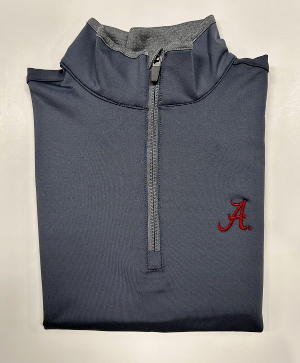 Charcoal Script "A" Performance Pullover