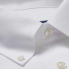 David Donahue White Pinpoint Oxford Non-Iron Dress Shirt-Trim Fit - Image 2