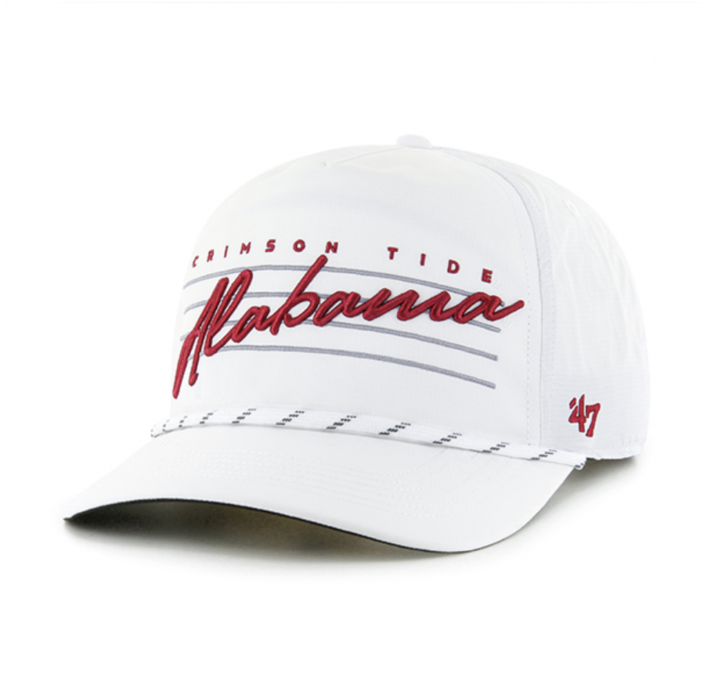 The Locker Room ’47 Brand Alabama Crimson Tide White Downburst Rope Hat