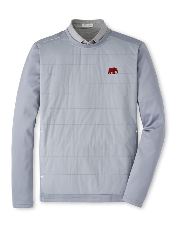 Peter Millar Gale Grey Bond Elite Elephant Crewneck
