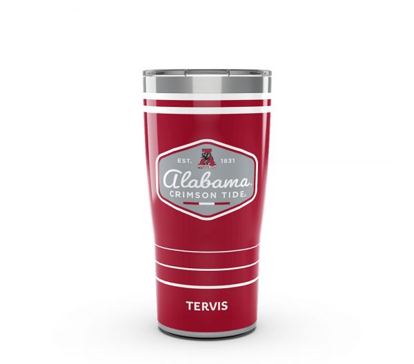 Alabama Vault "A" Stainless Steel Tumbler 20 oz. with Lid