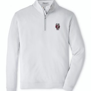 Peter Millar Light Grey Standing Elephant Perth Pullover