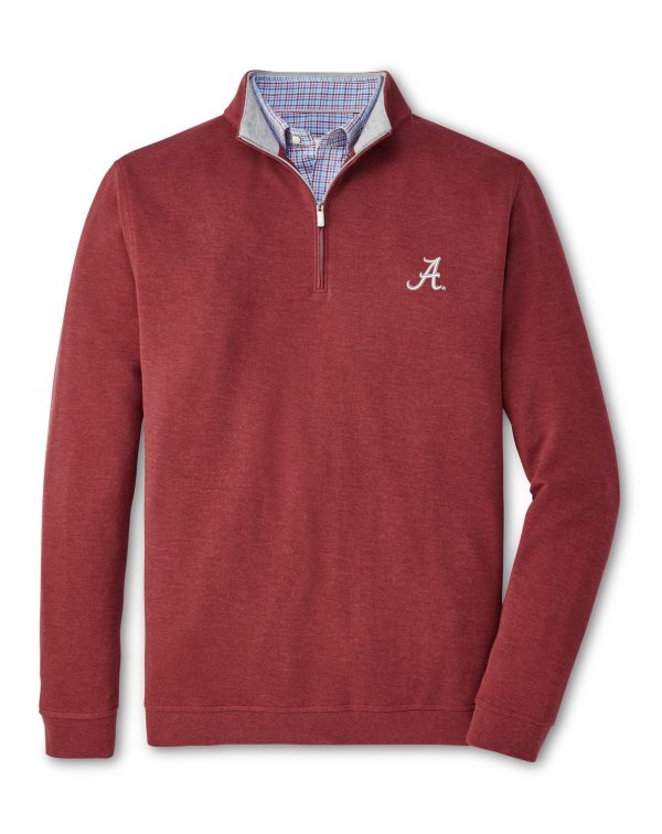 Peter Millar Red Crown Comfort Script "A" Pullover