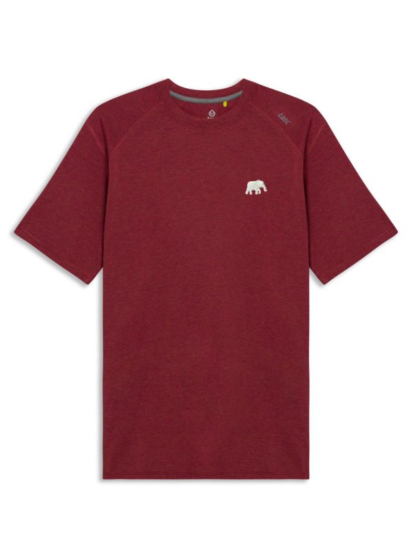 TASC Autumn Heather Carrollton Performance Elephant T-Shirt