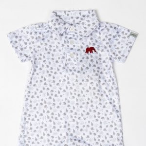 INFANT Grey Gameday Elephant Onesie