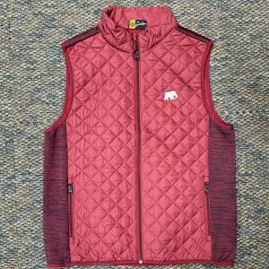 Locker Room Crimson Quilted Elephant Vest