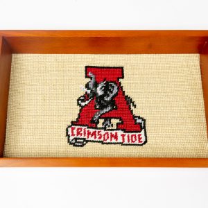 Smathers & Branson Vault "A" Needlepoint Valet Tray