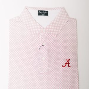 White Geometric Script "A" Knit