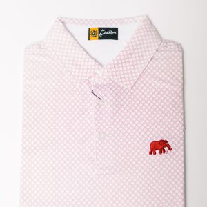 White Geometric Elephant Knit