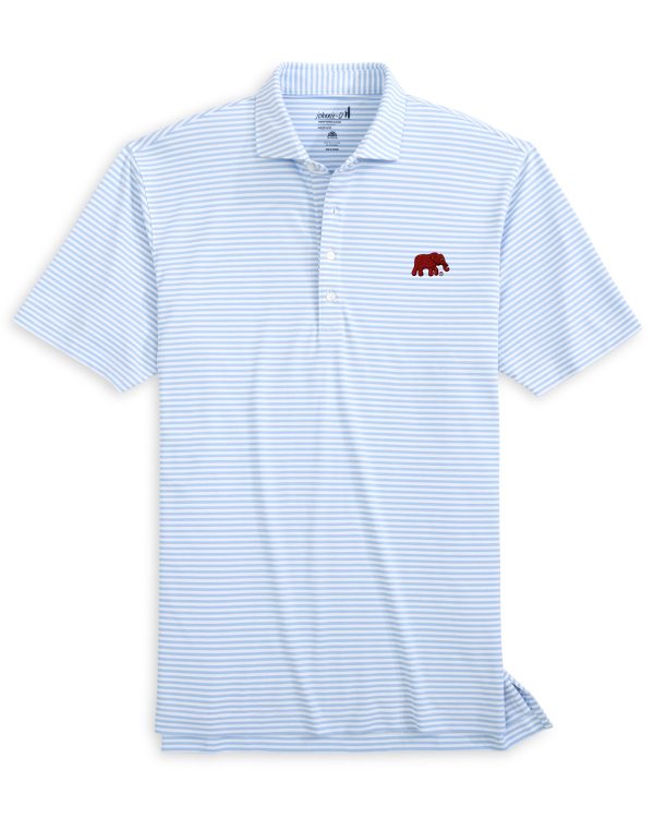 Johnnie-O Light Blue Stetsons Mesh Elephant Knit