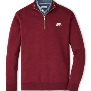 Peter Millar Crimson Autumn Crest Elephant Sweater