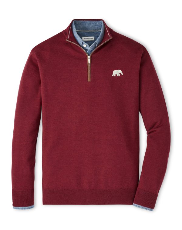 Peter Millar Crimson Autumn Crest Elephant Sweater