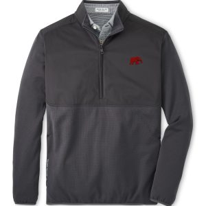 Peter Millar Iridium Vail Half Zip Elephant Pullover