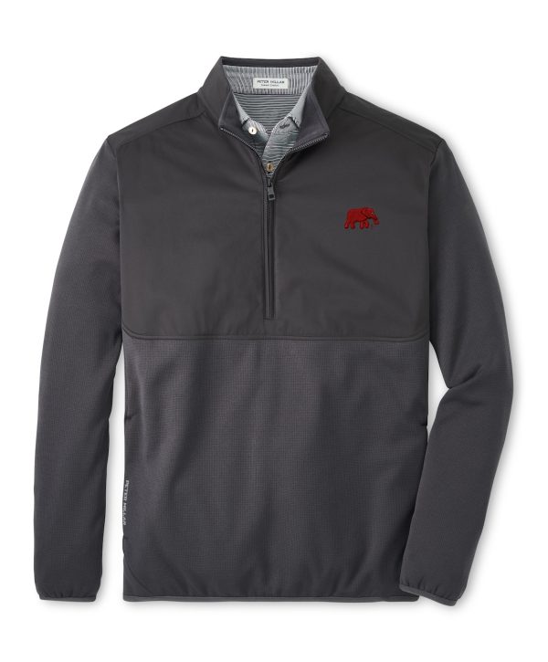 Peter Millar Iridium Vail Half Zip Elephant Pullover