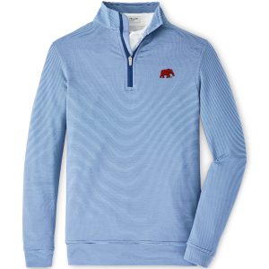 Peter Millar YOUTH Light Stripe Blue Perth Elephant Pullover