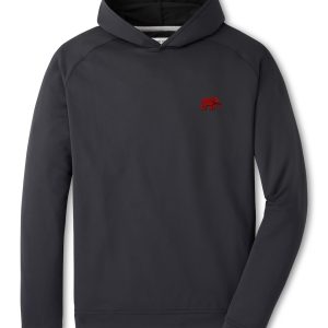 Peter Millar Black Pine Elephant Performance Hoodie