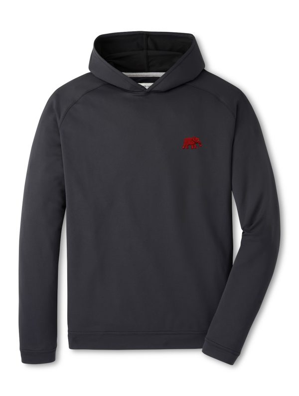 Peter Millar Black Pine Elephant Performance Hoodie