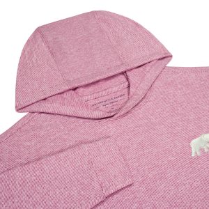 Holderness & Bourne Light Red Hamilton Stripe Elephant Hoodie