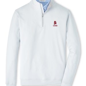 CMIB- Peter Millar Light Grey Pullover