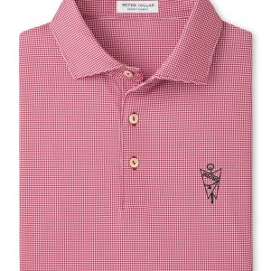 Jasons Peter Millar Crimson Border Print Polo