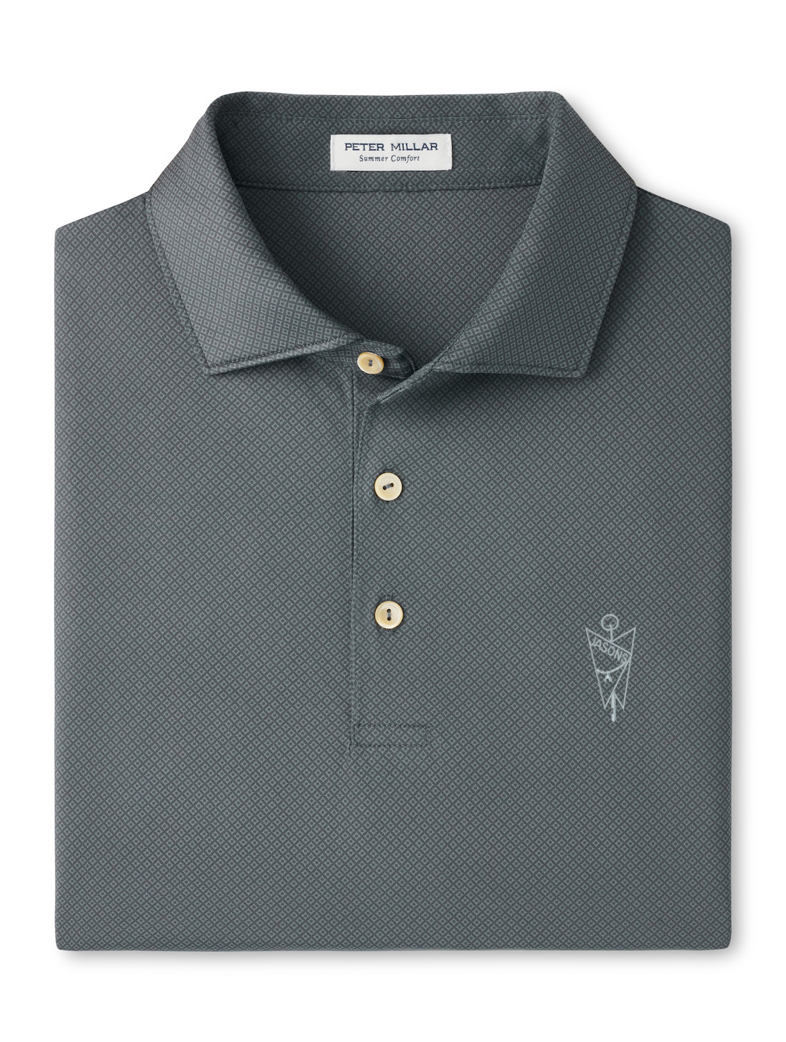 Jasons Peter Millar Iron Hugo Print Polo