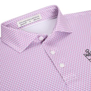 Jasons Holderness & Bourne Red/Blue Justice Polo