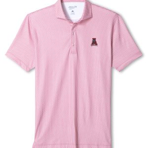 Johnnie-O Crimson Crosslink Vault "A" Polo