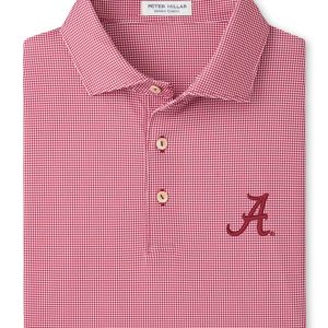 Peter Millar Crimson Border Script "A" Polo