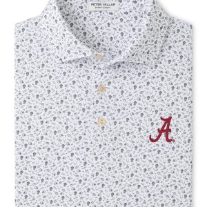 Peter Millar Gale Grey Kick Off Script "A" Polo