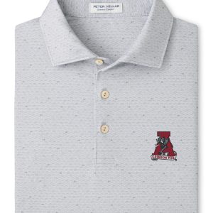 Peter Millar British Grey On The Ball Vault "A" Polo